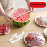 Boxtoday 100/50/20pcs Disposable Food Cover Food Grade Fruit Vegetable Storage Bag Elastic Plastic Bag Bowl Cup Kitchen Fresh Keeping Bag