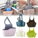 Boxtoday Kitchen Sink Holder Hanging Drain Basket Adjustable Soap Sponge Shelf Organizer Bathroom Faucet Holder Rack Kitchen Accessories