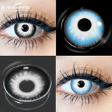 Boxtoday Cosplay Contact Lenses for Eyes Anime Cosplay Colored Lenses Black Blue Multicolored Lenses Contact Lens Beauty Makeup