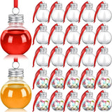 Boxtoday Christmas Fillable Wine Tree Ornaments Light Bulbs Bells Christmas Tree Shape Plastic Transparent Balls Home Party Decorations