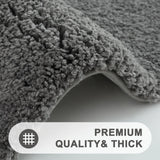 Boxtoday Olanly Soft Bathroom Plush Rug Absorbent Quick Dry Bath Mat Shower Pad Floor Protector Decor Non-Slip Living Room Bedroom Carpet