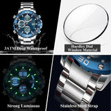 Boxtoday Sport Wristwatch for Man LED Alarm Dual Time Display Digital Quartz Men Watch Electronic Waterproof Men's Watches Reloj