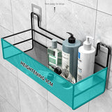 Boxtoday Wall-mount Bathroom Shelf Shower Shampoo Rack Toilet Accessories Kitchen Free Punch Condiment Storage Basket Bathroom Organizer