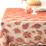 Boxtoday Lace Tablecloth Maple Leaf Table Runner Harvest Festival Dining-table Cloth Decor Party Valentine's Day Wedding Decoration