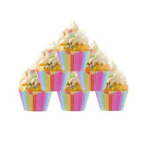 Boxtoday 100Pcs Rainbow Cake Paper Cup