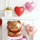 Boxtoday Happy Valentine’s Day Love Red Heart Bear Foil Balloons Wedding Anniversary Party Supplies Birthday Gift Home Outdoor Decoration