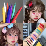 Boxtoday New Fluorescent Waterproof Eyeliner Gel Pen Face Color Paint Eyeliner Pen Colorful UV Halloween Christmas Party Stage Makeup Art