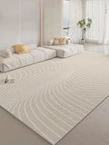 Boxtoday Cream Easy Clean Living Room Carpets Artistic Lines Comfortable Bedroom Rugs Luxury Modern Home Decoration Carpet Minimalist Rug