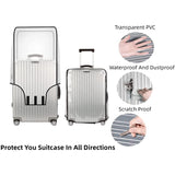 Boxtoday Transparent PVC Luggage Cover Waterproof Trolley Protective Cover Thicken Durable Suitcase Dust Protector Cover Travel Accessory