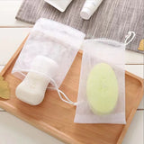 Boxtoday 10/20PCS Soap Foaming Net Portable Mesh Soap Bag Body Wash Soap Foaming Net Bag Bathroom Soap Exfoliating Mesh Bags For Shower