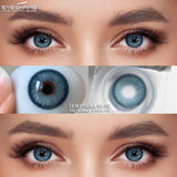 Boxtoday Fashion Blue Contact Lenses 1 Pair Color Contacts Lenses for Eyes Natural Colored Pupils for Eye Yearly Green Contacts