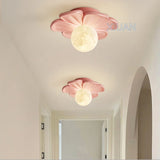 Boxtoday Corridor Light Warm Pink Flower Ceiling Lamps Modern Minimalist Cloakroom Ceiling Lights For Balcony Entrance Aisle Stair Decor