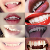 Boxtoday Halloween Decoration Vampire Teeth Fangs Dentures Props Halloween Cosplay Props False Fangs With Solid Glue Halloween Props