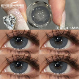 Boxtoday 1pair Color Contact Lenses for Eyes Black Lenses Cosmetic Big Eye Lenses Gray Pupils Lens Yearly Natural Eye Contacts