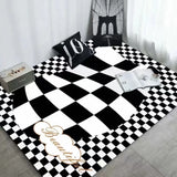 Boxtoday Zebra Printed Carpet Black and White Simplicity Living Room Bedroom Rug Home Decoration Coffee Table Mats Bathroom Non-slip Mat