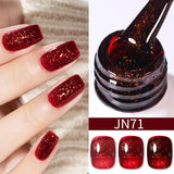 Boxtoday 10ml Blood Red Jelly Gel Nail Polish Halloween Nails Art Gel Polish Sheer Translucent Nail Gel for Winter Manicure