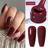 Boxtoday 10ml Blood Red Jelly Gel Nail Polish Halloween Nails Art Gel Polish Sheer Translucent Nail Gel for Winter Manicure