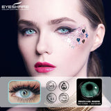 Boxtoday  2PCS Color Contact Lenses For Eyes Brail Girl Colored Lenses Blue Green Multicolored Lenses Contact Lens Beauty Makeup