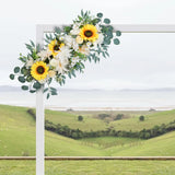 Boxtoday 80cm Artificial Wedding Arch Background Flower Artificial Flower Row Silk Flower Wedding Hotel Table Flower Wall Path Decoration