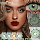 Boxtoday 1 Pair Colorful Contact Lenses for Eyes Fashion Blue Eye Lenses Green Lenses Gray Eye Contacts Yearly Lens Eye Contact