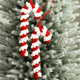 Boxtoday Reusable Candy Canes Traditional Hanging Lightweight Christmas Decoration Unique Tree Ornaments for Living Room