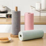 Boxtoday Reusable Cleaning Wipe Household Kitchen Cloth Microfiber Towel Rolls Dish Rags Wash Paper Towel Replacement 1 Roll of 20 Sheets