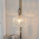 Boxtoday French Retro Glass Hanging Light Indoor LED Luxury Art Chandelier Bedroom Bar Restaurant Table Pendant Lamp With E14 Bulb