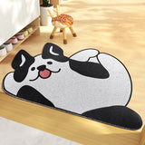 Boxtoday Doormat Entrance Hallway Printed Coil PVC Material Carpet Non-Slip Floor Rugs Bear Cat Dog Front Door Mat alfombra cocina