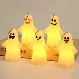 Boxtoday 2024 Carrying Little Ghost Nightlight Halloween Mini Glowing Ghost Pendant Adorable Ghosts Statue Desk Shelf Decor Lamp