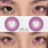 Boxtoday Anime Lenses for Eyes y2k Pink Lenses Korean Style Fashion Lenses for Halloween Purple Eye Contacts 1 Pair Red Lenses