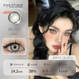 Boxtoday 1 pair New Colored Contacts Lenses for Eyes Brown Eyes Contacts Lenses Yearly Fashion Lenses Gray Green Contacts Lenses