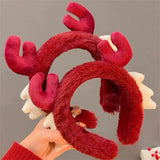 Boxtoday Red Makeup Band Fun Plush Adorable Photo Prop Novelty Wash Headband for Party