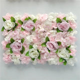 Boxtoday Pink Silk Rose Flower Wall Artificial Flower for Wedding Decoration Flower Wall BabyShow Wedding Christmas Home Backdrop Decor