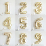 Boxtoday 40 Inch Number Balloons Champagne Gold Large Helium Foil Balloons for Anniversary Birthday Graduation Festival Party Decorations