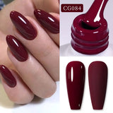 Boxtoday 10ml Blood Red Jelly Gel Nail Polish Halloween Nails Art Gel Polish Sheer Translucent Nail Gel for Winter Manicure