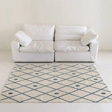 Boxtoday Minimalist Brown Plaid Carpet Geometric Art Decorative Rug Large Size Luxurious Living Room Carpets Comfortable Soft Bedroom Rug