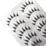 Boxtoday 5 Pairs Natural Long Cat Eye False Eyelashes Cosplay Makeup Cross Strip Eye Lashes Handmade Manga Lashes Extension