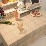 Boxtoday Ins Korean Plaid Tablecloth Jacquard Fabric Desk Table Cloth Mat Background Cloth Home Decoration Nordic Modern Table Livingroom