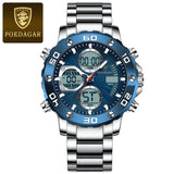 Boxtoday Sport Wristwatch for Man LED Alarm Dual Time Display Digital Quartz Men Watch Electronic Waterproof Men's Watches Reloj