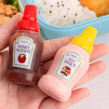 Boxtoday Mini Tomato Ketchup Bottle Portable Sauce Salad Squeeze Bottle Small Bento Honey Bottle Storage In Lunch Box Kitchen Accessories