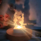 Boxtoday Man and Women Lovers Candle Holder Silicone Mold DIY Happy Wedding Gift 3D Candlestick Mold Resin Gypsum Mould Home Decor