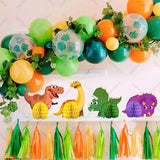 Boxtoday 9pcs Dinosaur Honeycomb Centerpiece Cute Jurassic Dinosaur Honeycomb Ball DIY Kids Birthday Party Table Ornament Booth Props