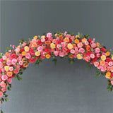 Boxtoday Ring Arch Flower Stand Set Wedding Background Decor Rose Flower Arrangement Party Home Outdoor Wedding Artificial Flower