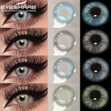 Boxtoday Colored Contact Lenses For Eyes 1 Pair Natural Contact Lenses Yearly Blue Eye Lenses Multicolored Lenses Beauty Pupils