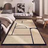 Boxtoday Simple Fashion Living Room Carpet Large Area Cloakroom Bedroom Soft Mat Vintage Geometry Coffee Tables Plush Rug Ковер Tapis 러그