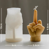 Boxtoday 3D Middle Finger Candle Silicone Mold DIY Gesture Aromatherapy Plaster Art Soap Resin Crafts Making Tools Holiday Party Gifts