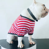 Boxtoday Summer Stripe Dog Tshirt Vest Pet Clothing for Small Dogs Yorkshire Terrier Shih Tzu Shirts Puppy Cat Clothes chaleco para perro