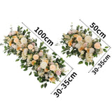 Boxtoday 50/100cm DIY Wedding Flower Wall Decoration Arrangement Supplies Silk Peonies Rose Artificial Floral Row Decor Wed Arch Backdrop