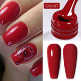 Boxtoday 10ml Blood Red Jelly Gel Nail Polish Halloween Nails Art Gel Polish Sheer Translucent Nail Gel for Winter Manicure