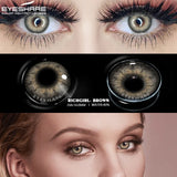 Boxtoday Natural Color Contacts Lenses for eyes RICHGIRL Blue Lense Brown Eyes Contacts Pupils Fashion DIAMOND Gray Lense Yearly